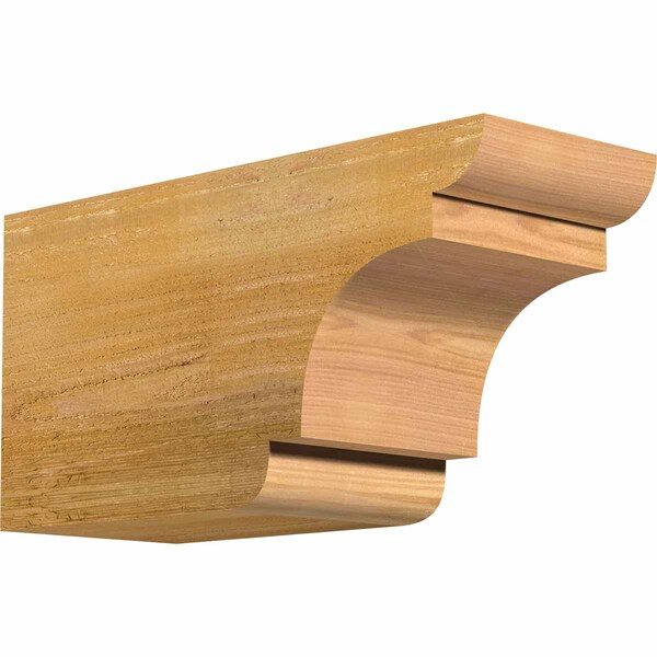 Ekena Millwork New Brighton Rough Sawn Rafter Tail, Western Red Cedar, 6"W x 8"H x 16"L RFT06X08X16NEB00RWR - main